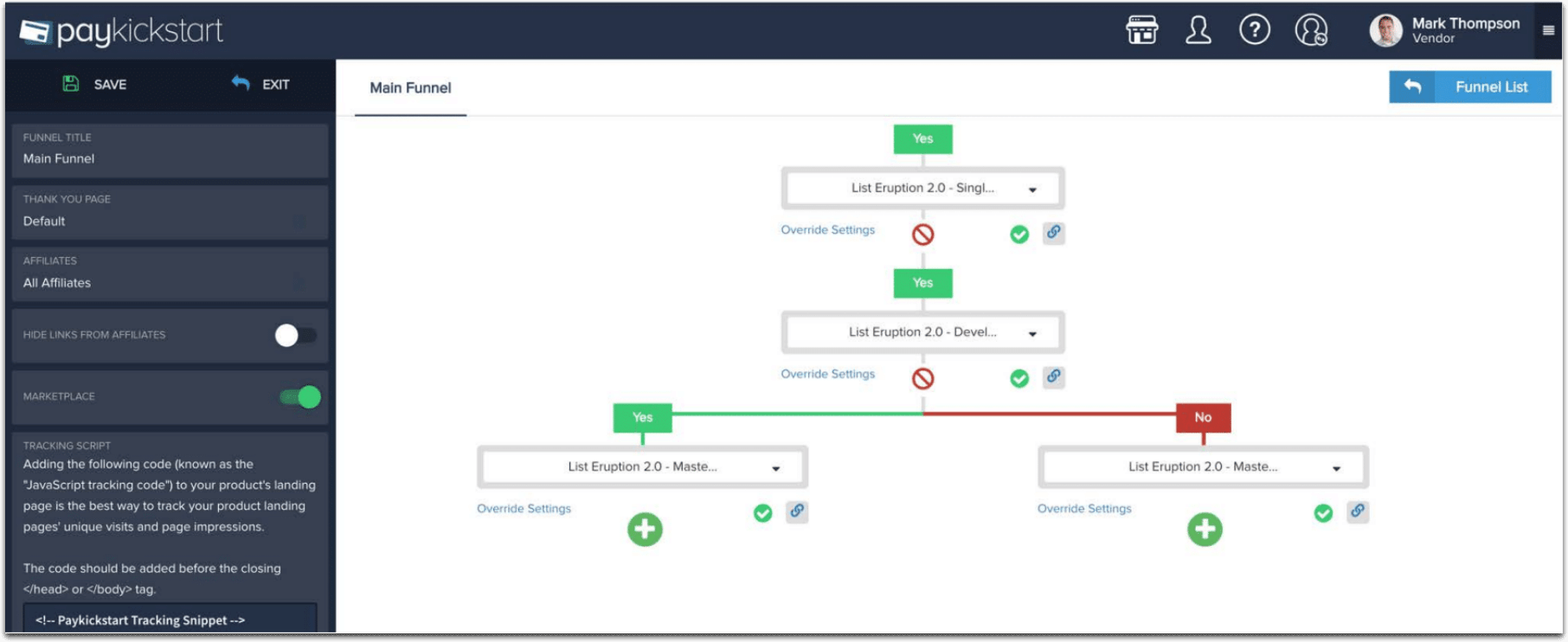 Edit funnel