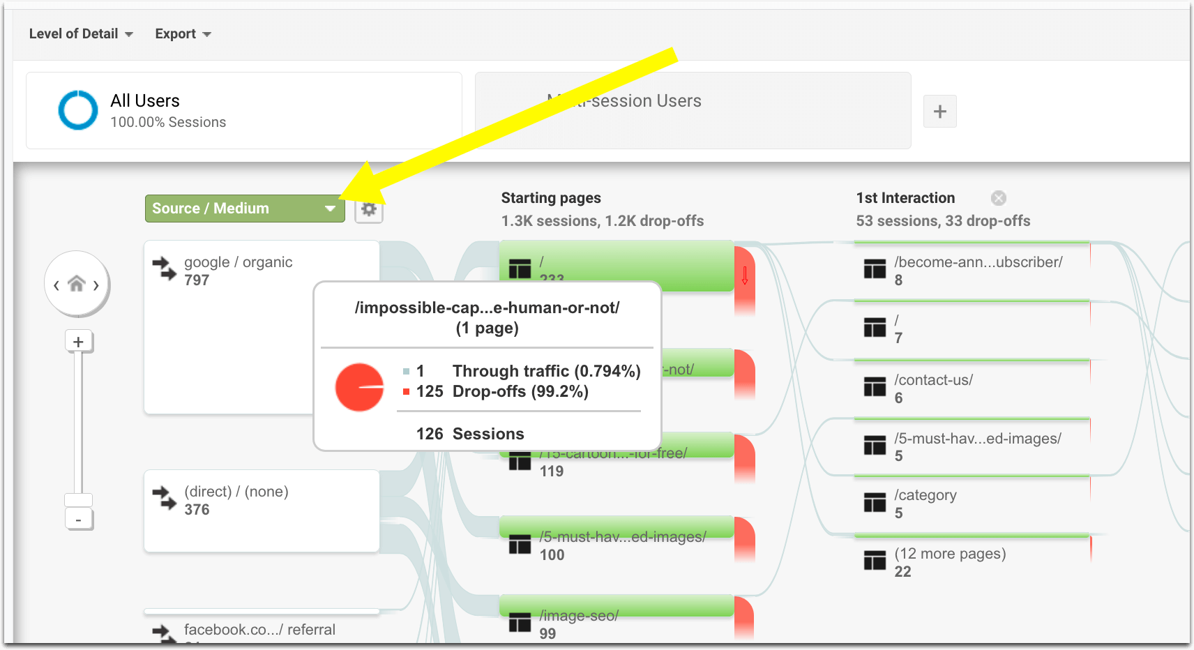 Google Analytiics Flow