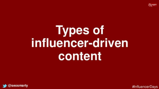 Influencer driven content