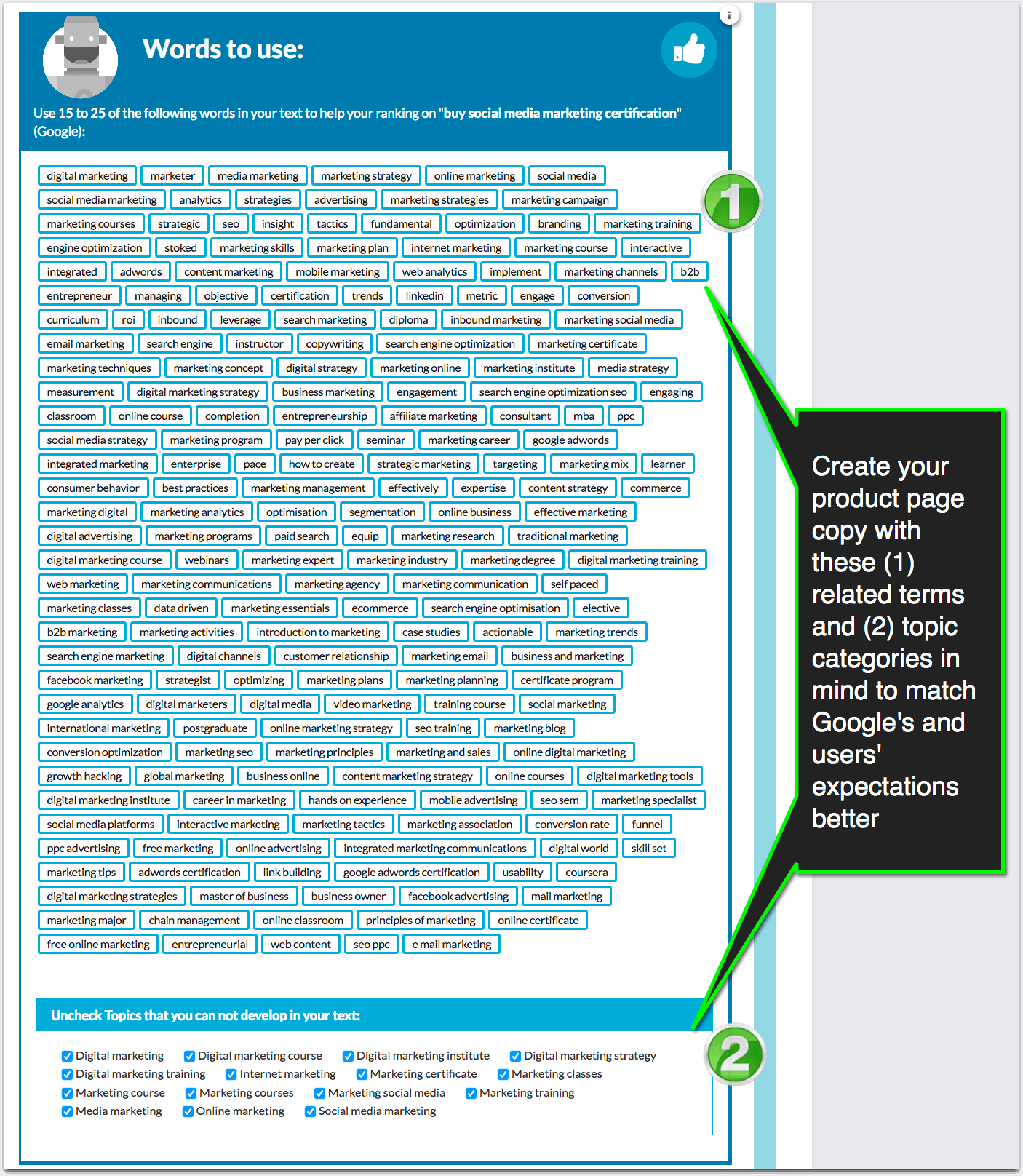 Rekated terms and categories