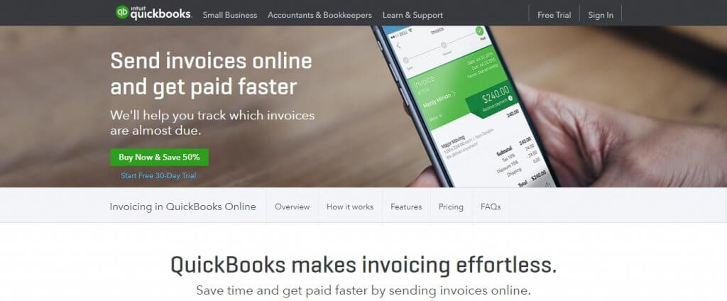 QuickBooks invoicing billing tools