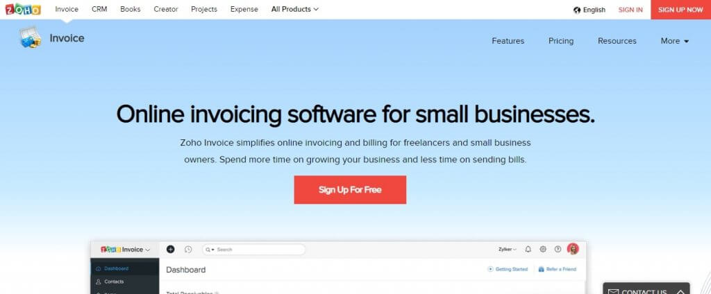 zoho invoice automation