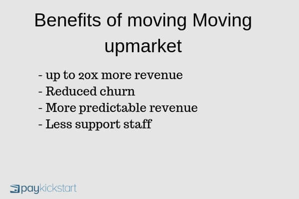 benefits of moving saas upmarket