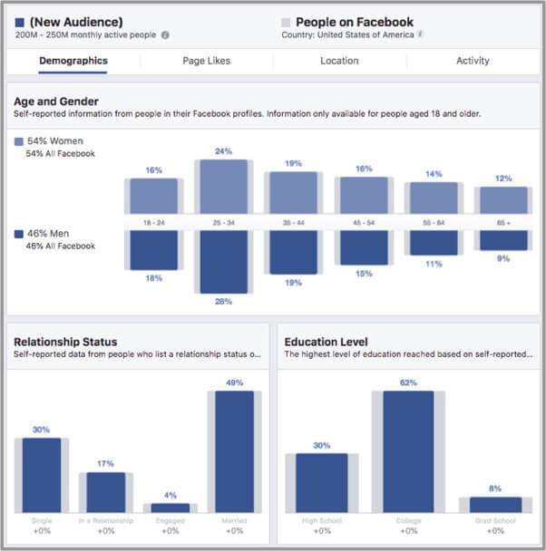 Facebook demographics