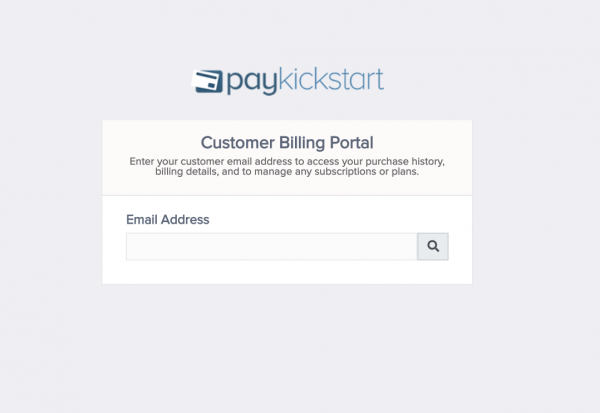 Customer billing portal