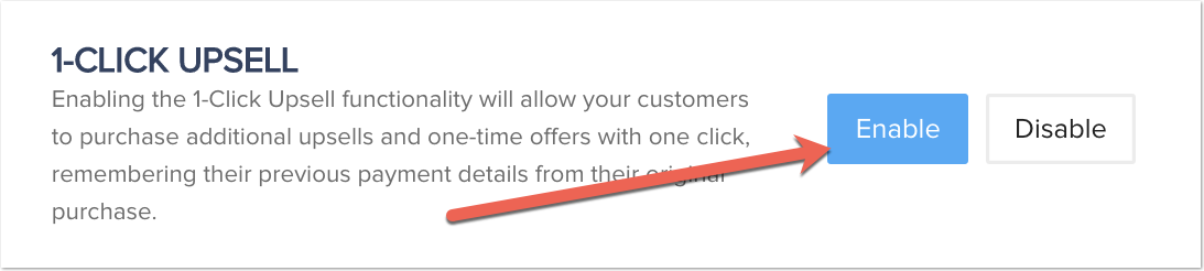 One-click upsells